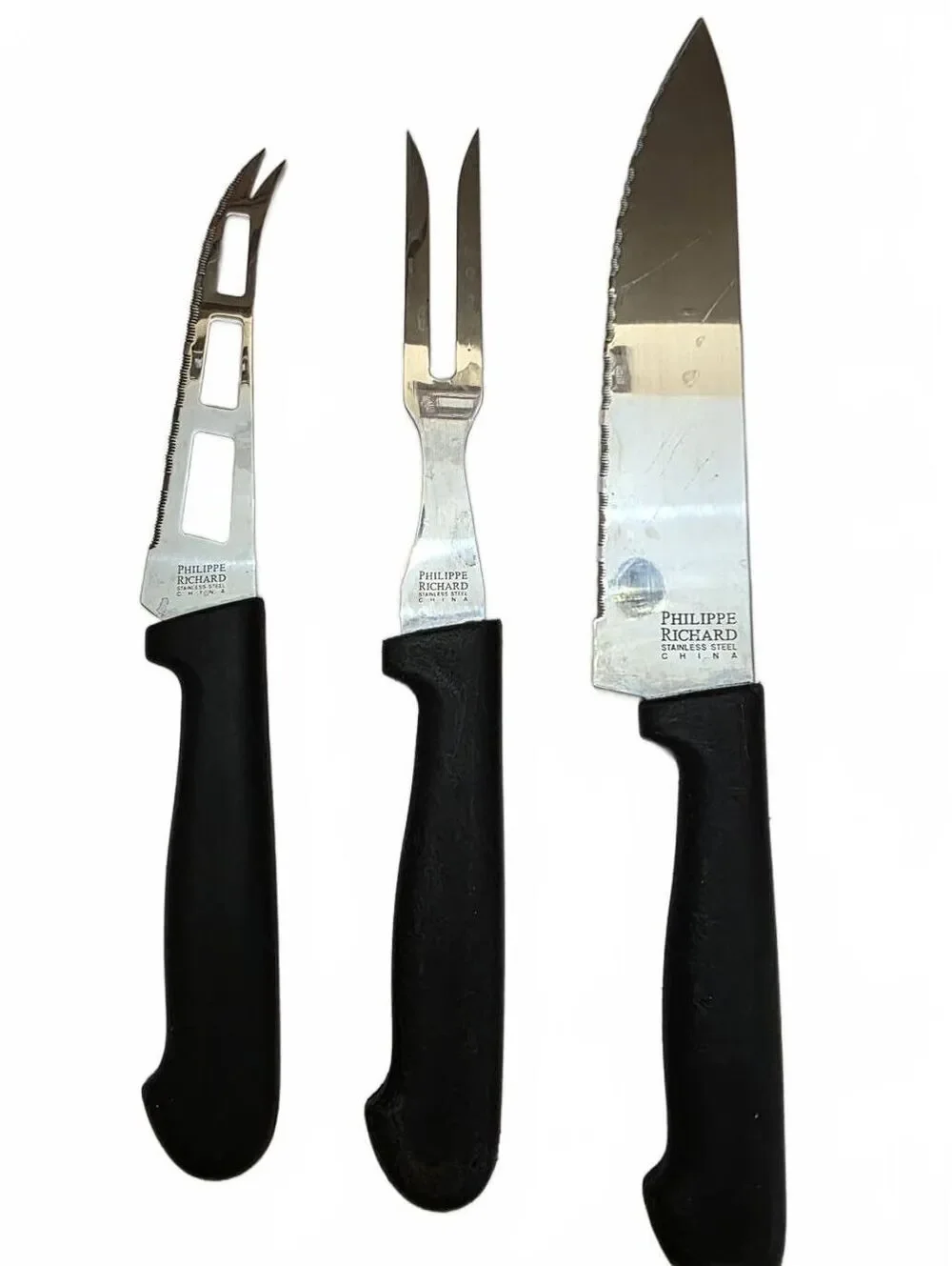 Philippe Richard 3-Piece Stainless Steel Kitchen Cutlery Set - Cheese & Carving